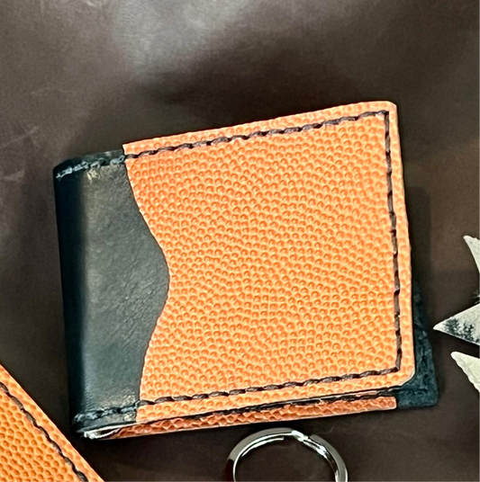 Basketball Leather Money Clip Wallet
