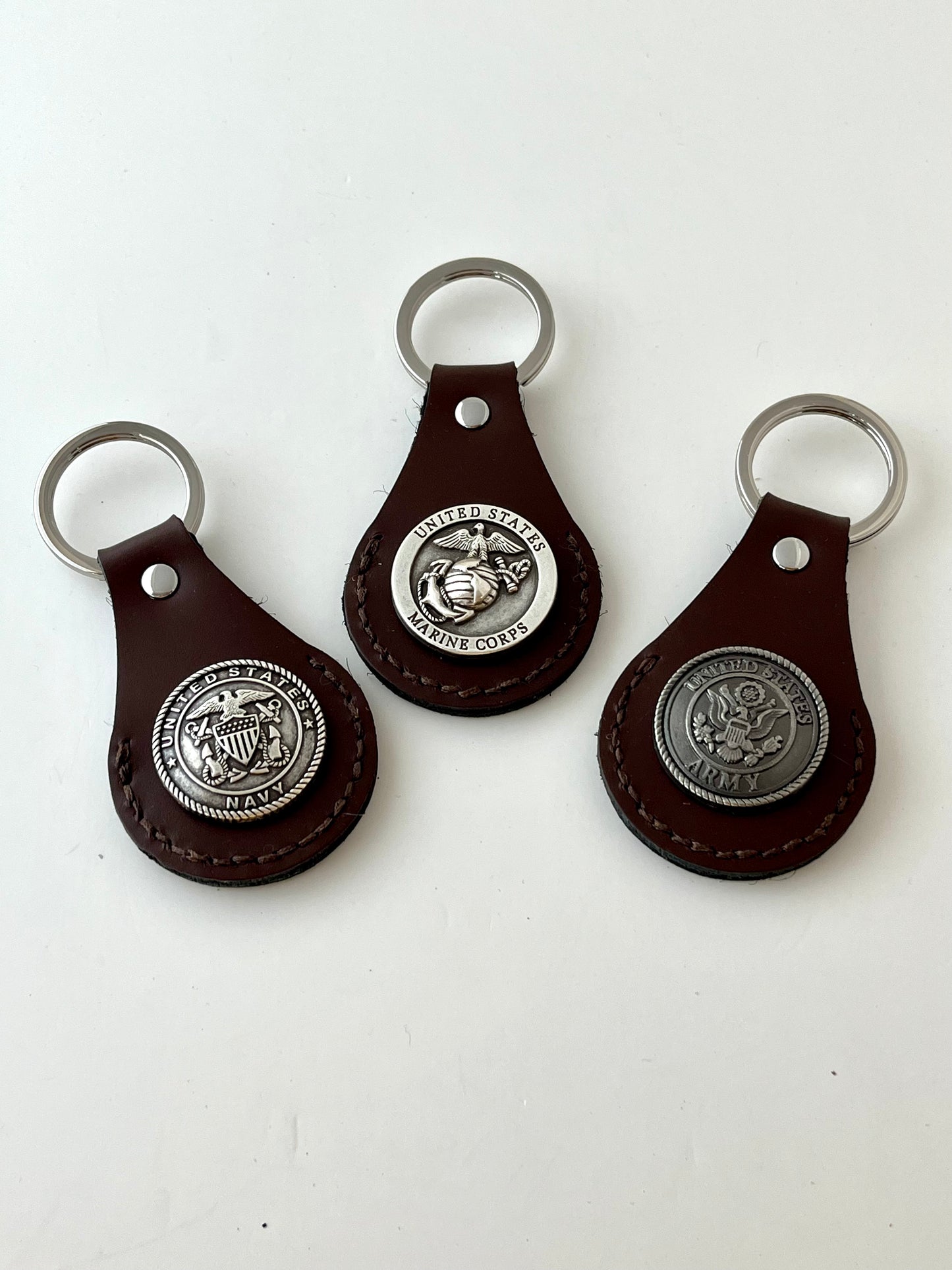 Military concho keychain