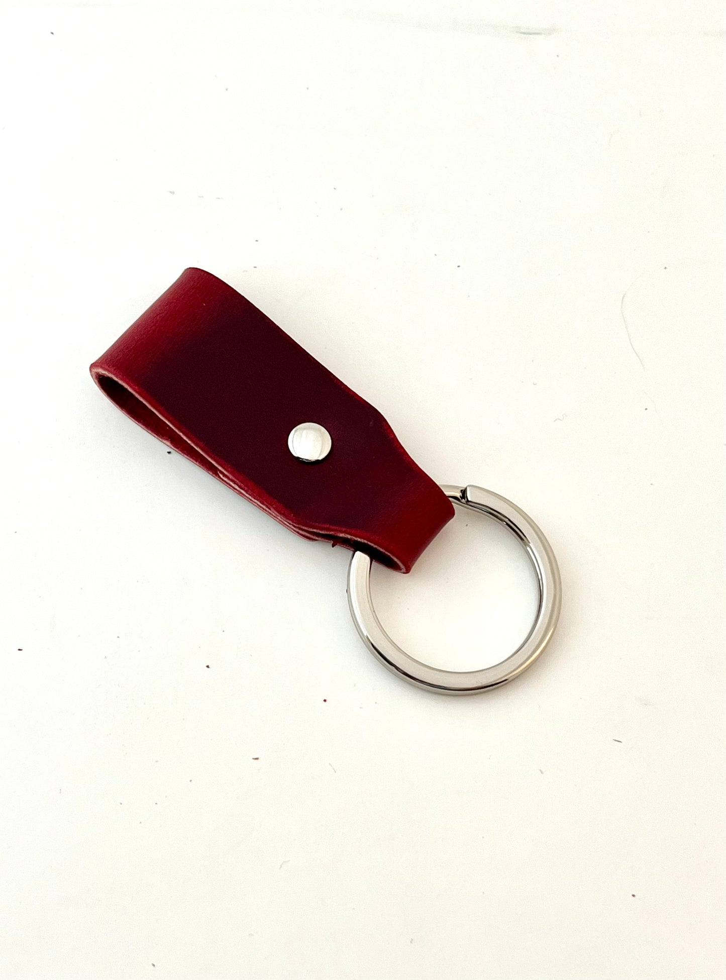 Red Leather Keychains