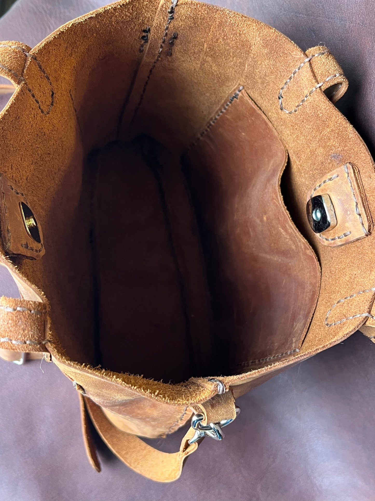Small Leather Tote Bag