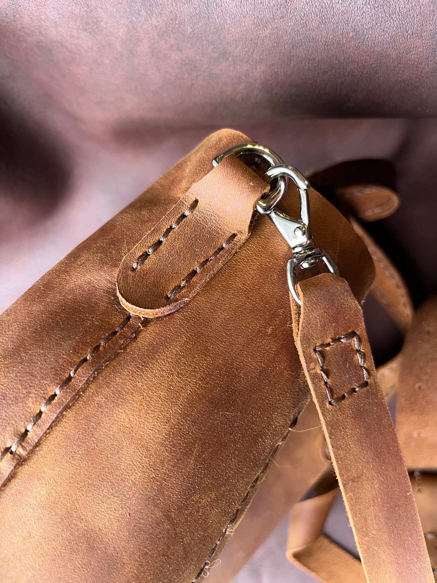 Small Leather Tote Bag