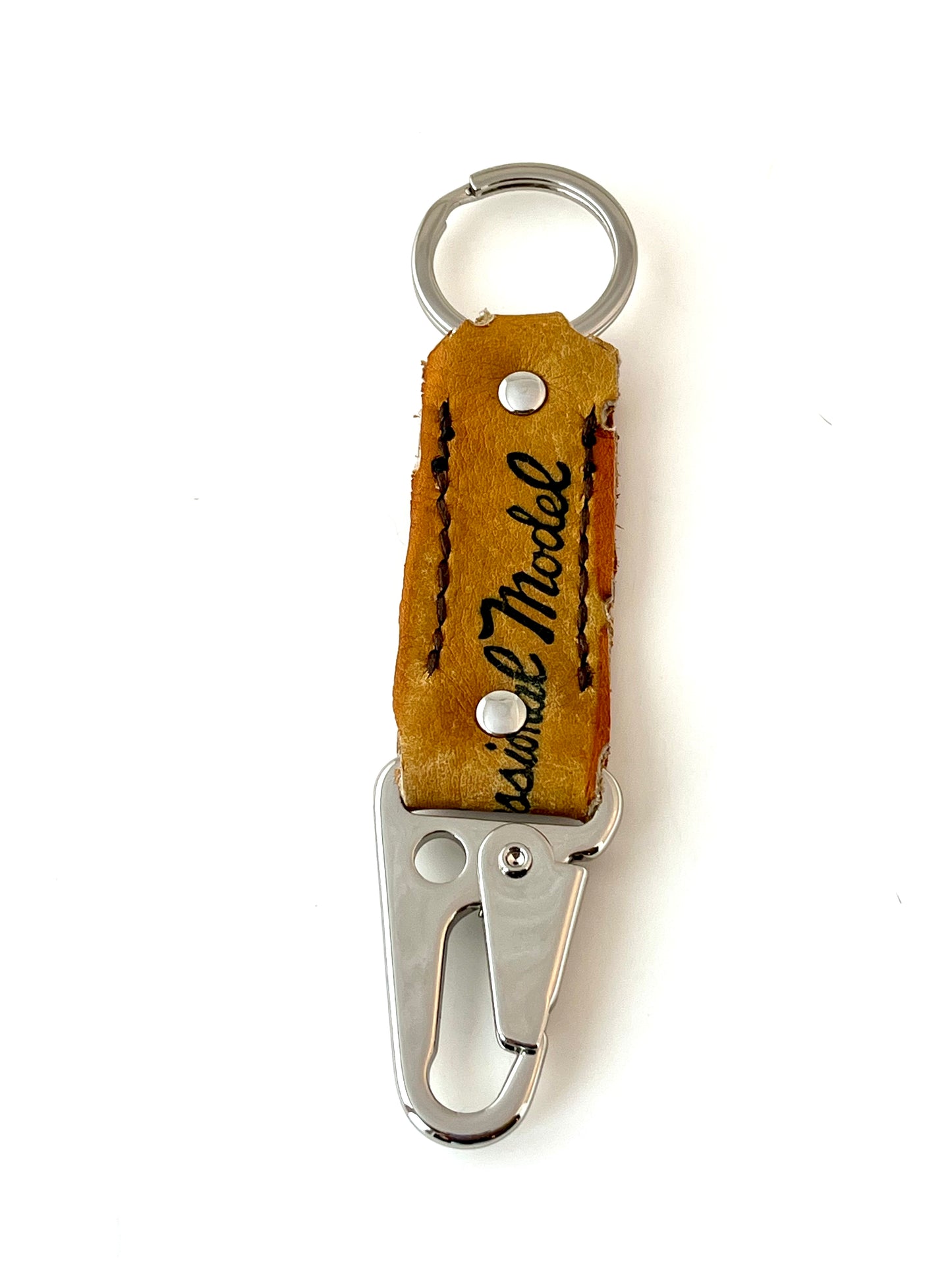 Dual Ended Leather Baseball Glove Keychains