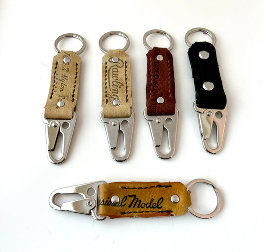 Dual Ended Leather Baseball Glove Keychains