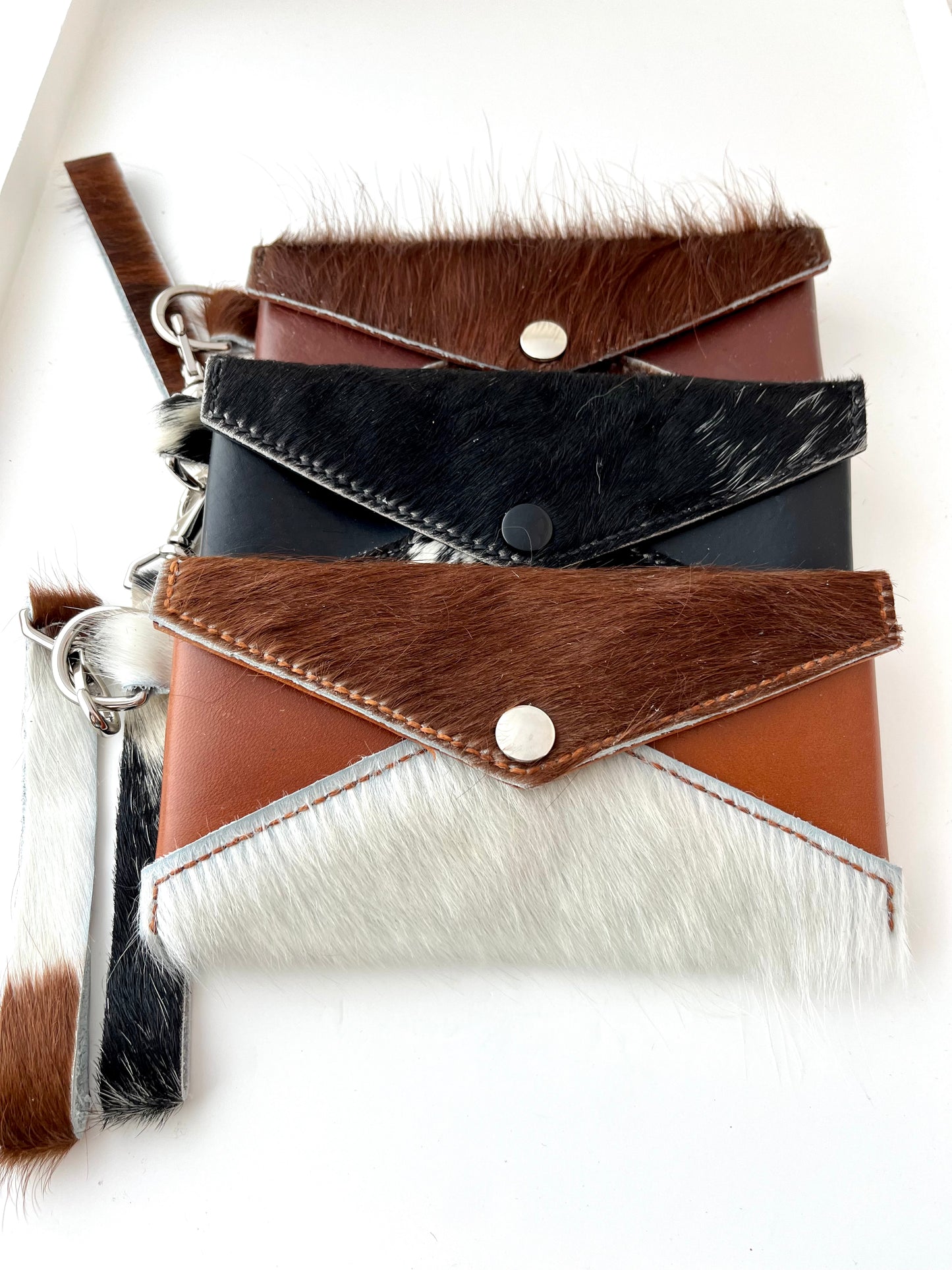 Hair on Hide Wristlet