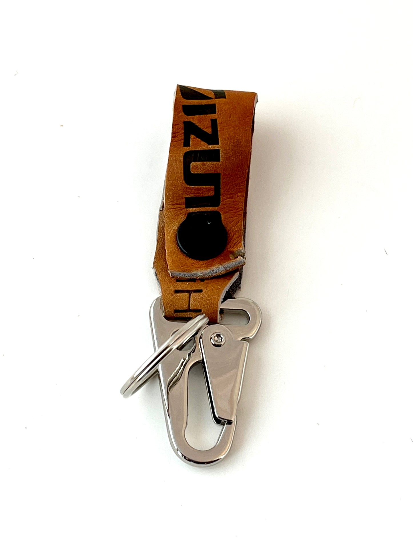 Leather Baseball Glove Belt Strap with Clip and Keyring