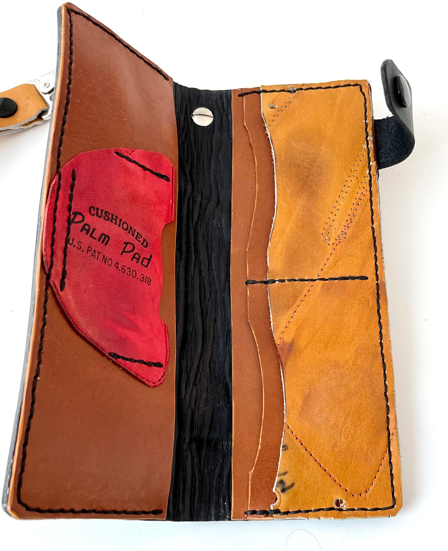 Baseball Glove Catchers Mitt Inlay Trucker or Biker Long Wallet