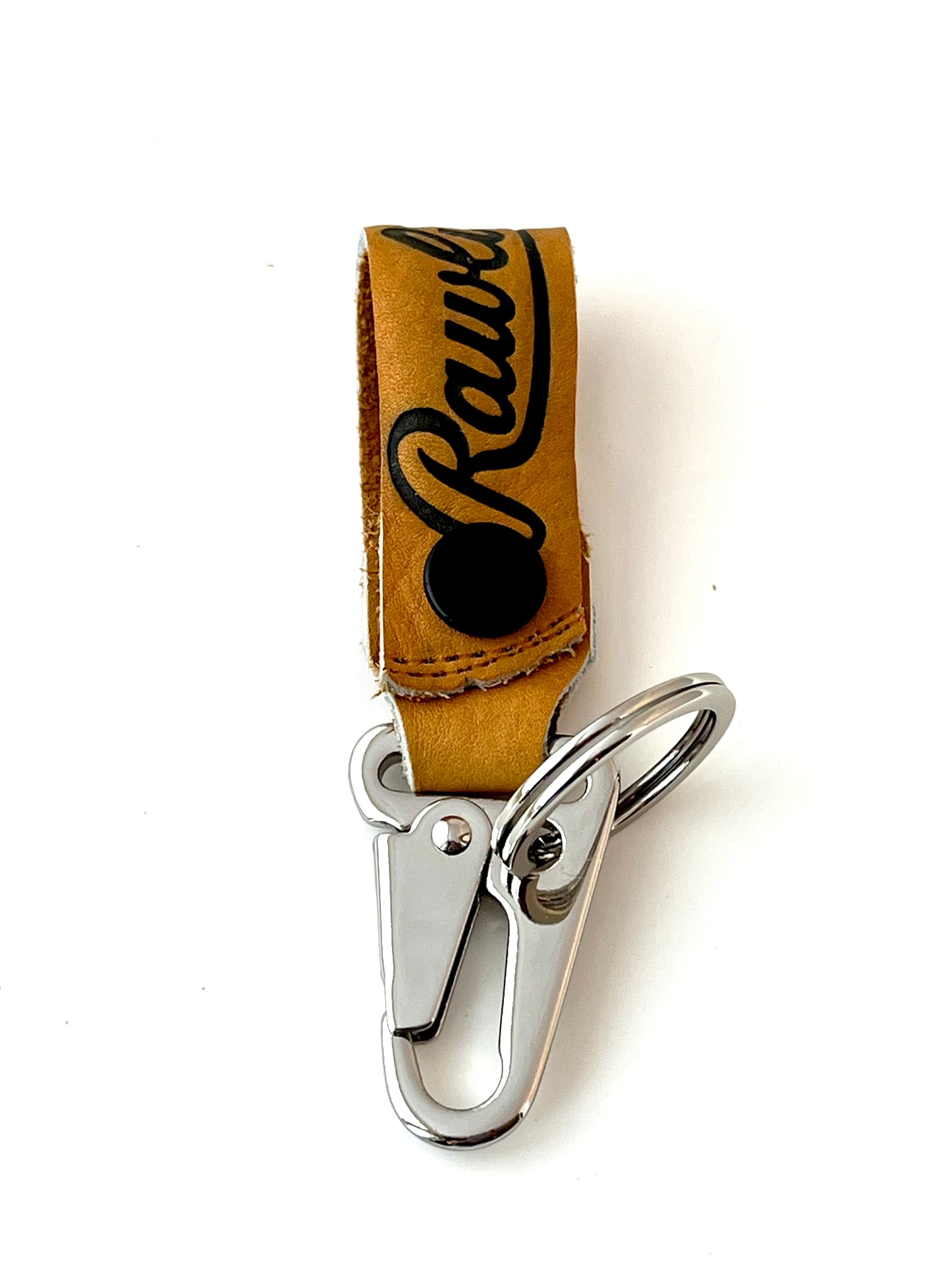 Leather Baseball Glove Belt Strap with Clip and Keyring