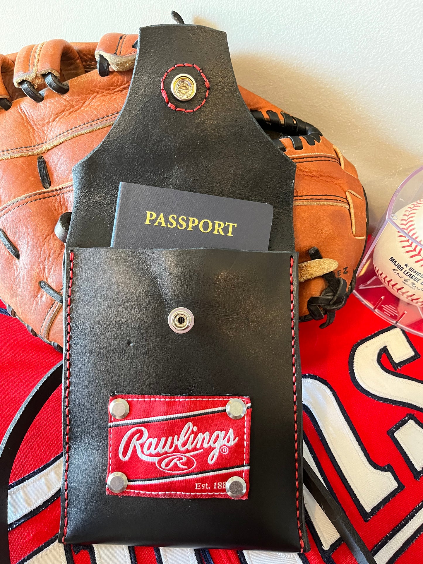 Renegade Baseball Glove Neck Pouch / Passport Bag