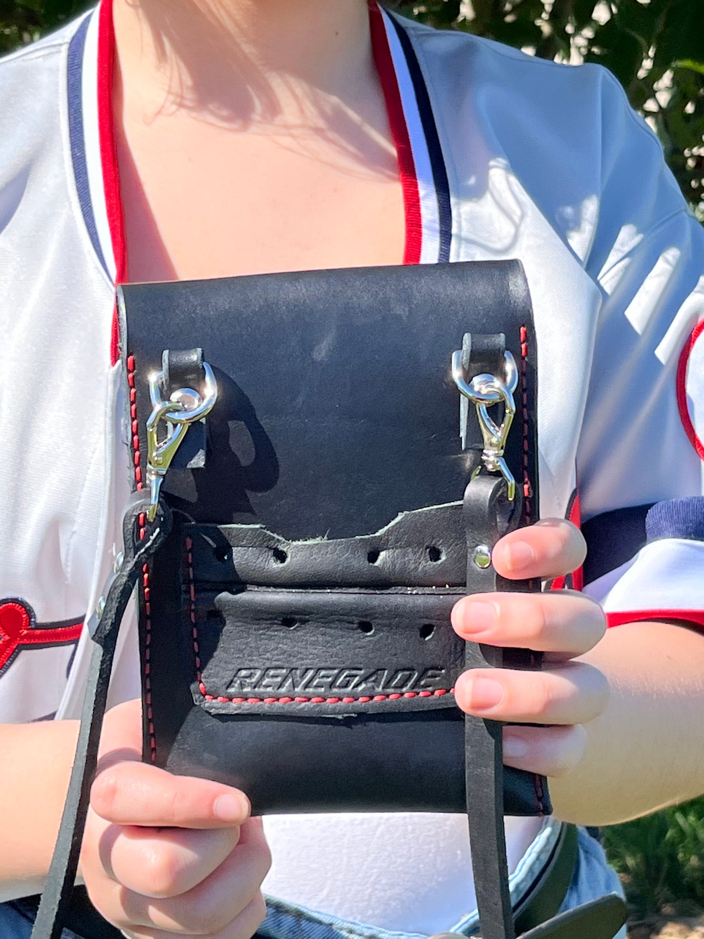 Renegade Baseball Glove Neck Pouch / Passport Bag
