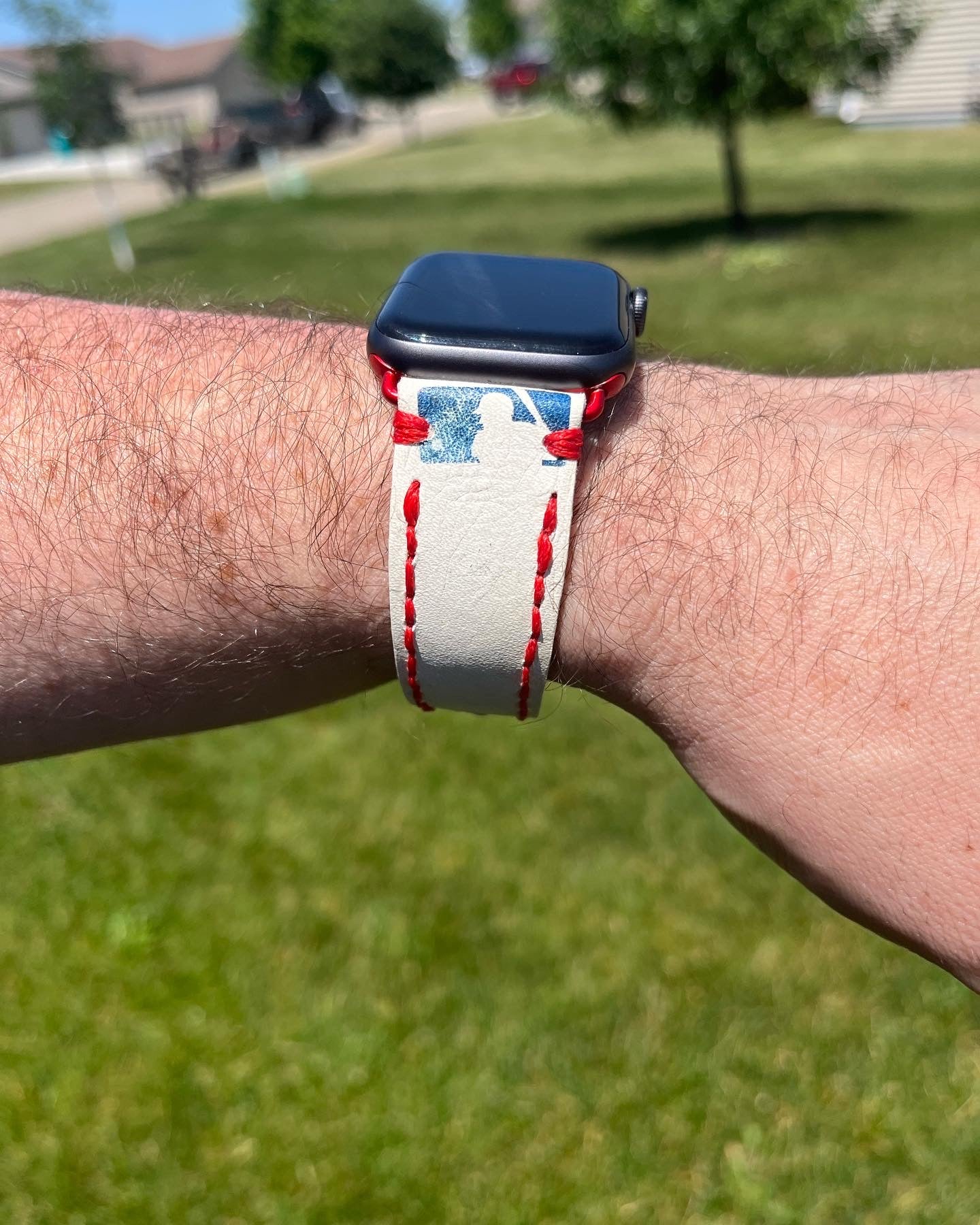 Baseball Watch Band (Apple Hardware)
