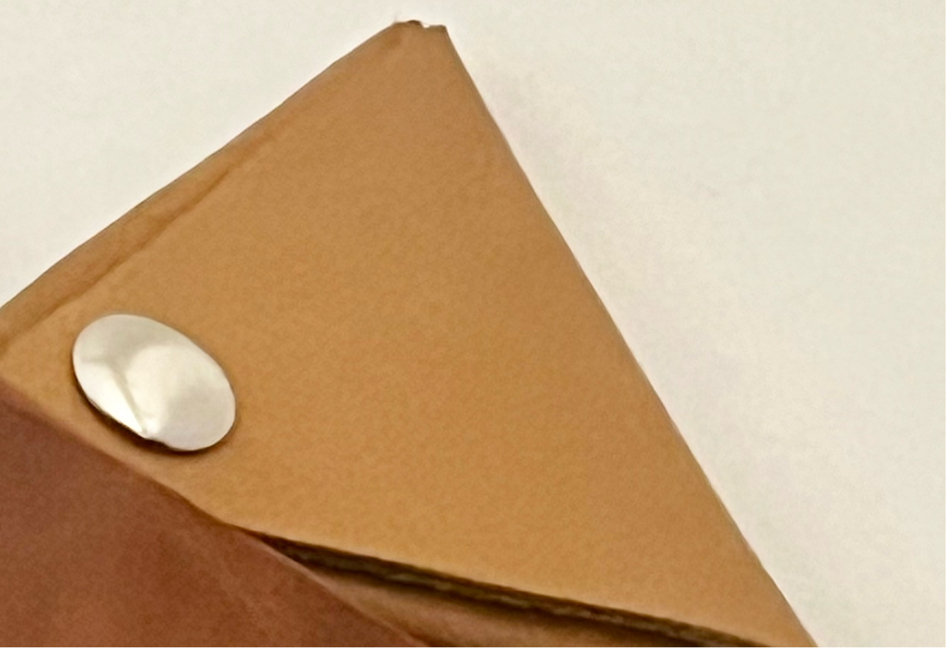 Leather Origami Coin Pouch