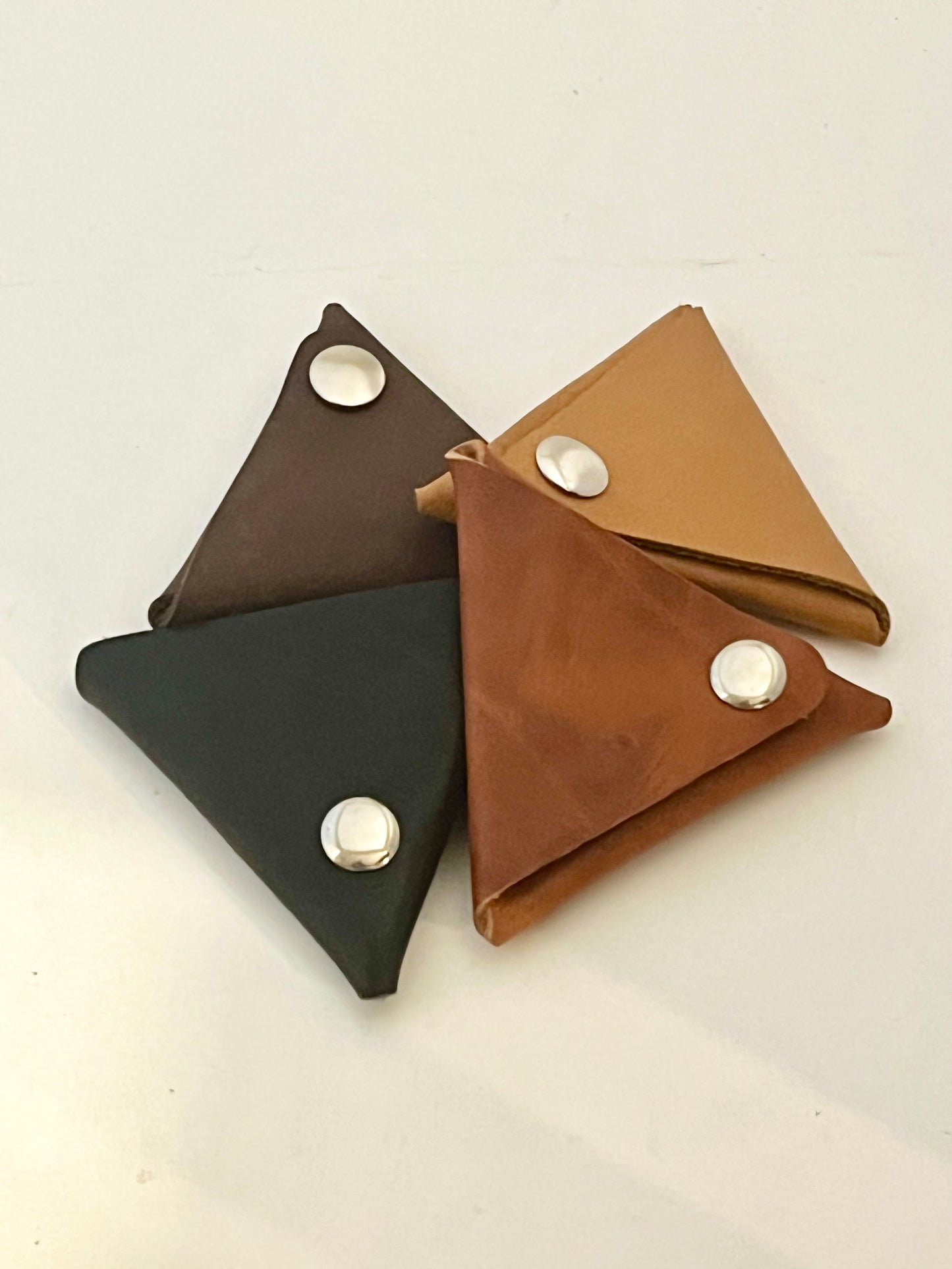 Leather Origami Coin Pouch