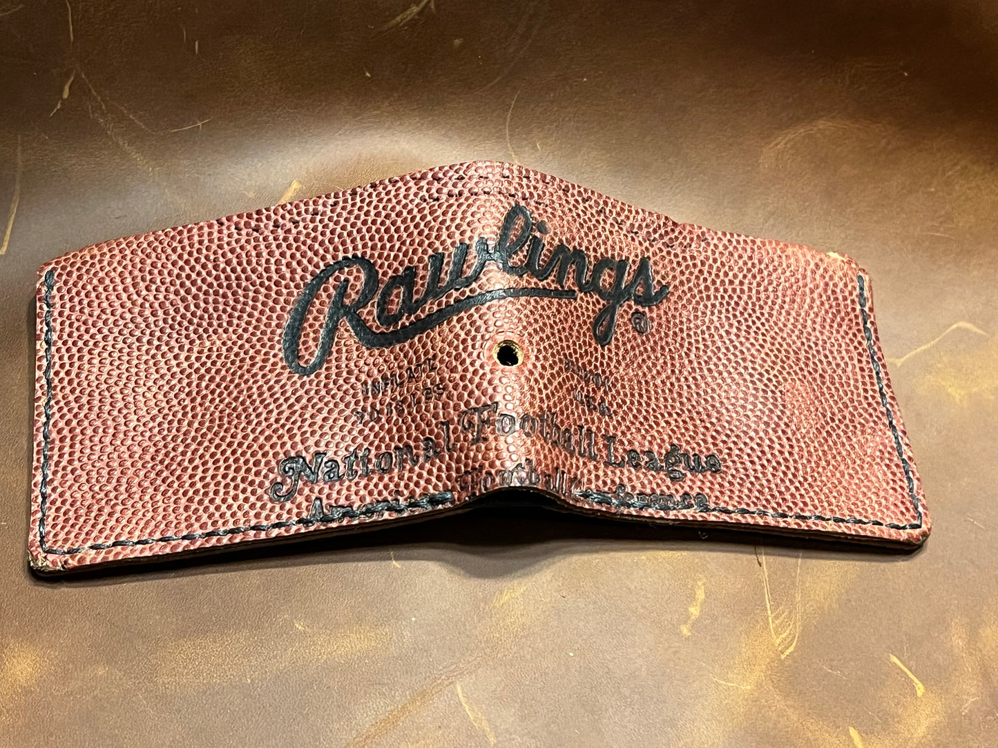 Leather Rawlings Football Wallet