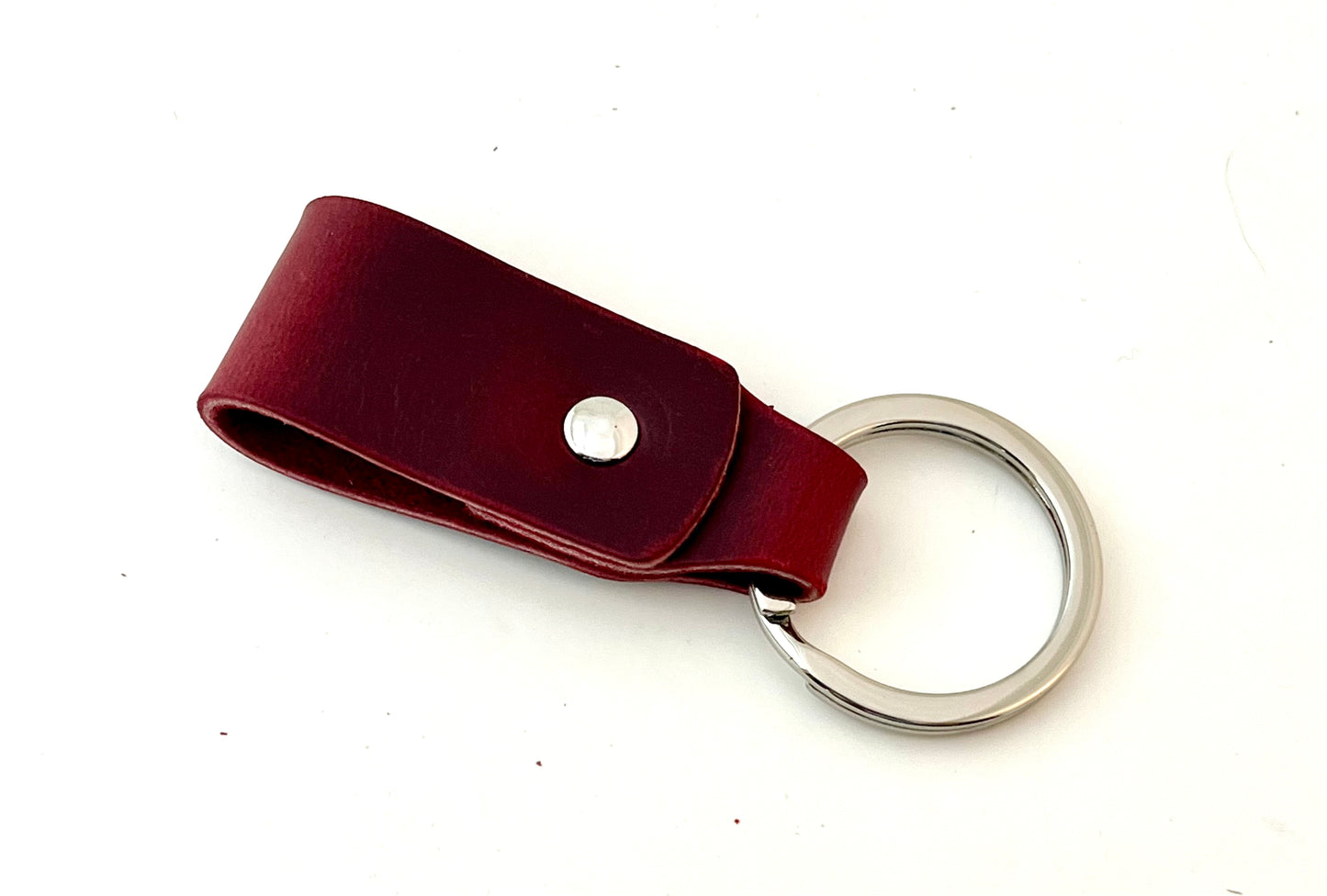 Red Leather Keychains