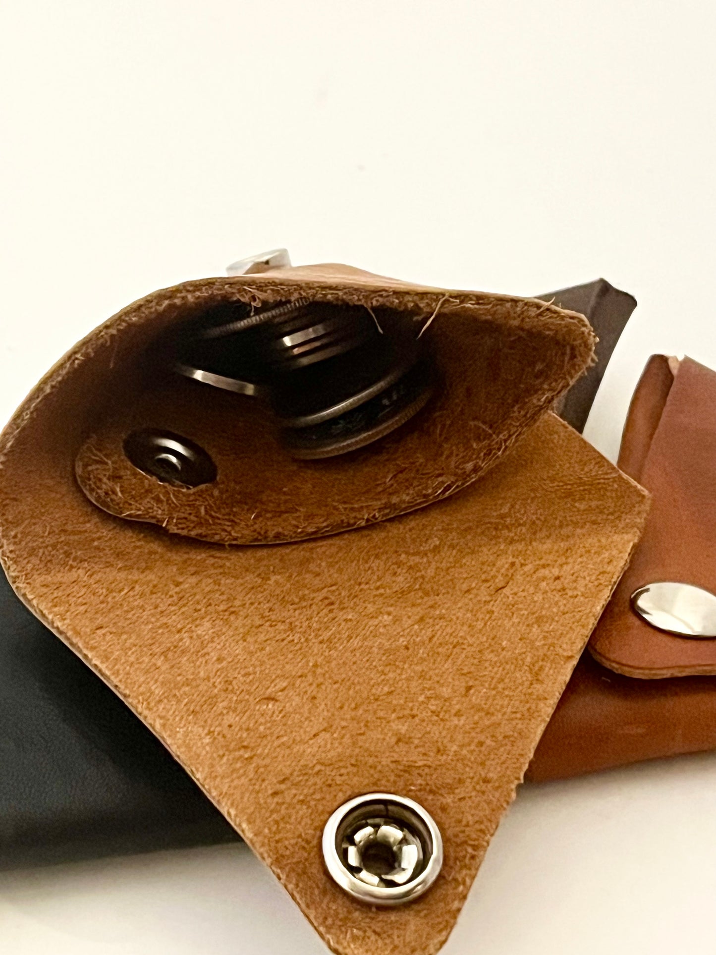 Leather Origami Coin Pouch