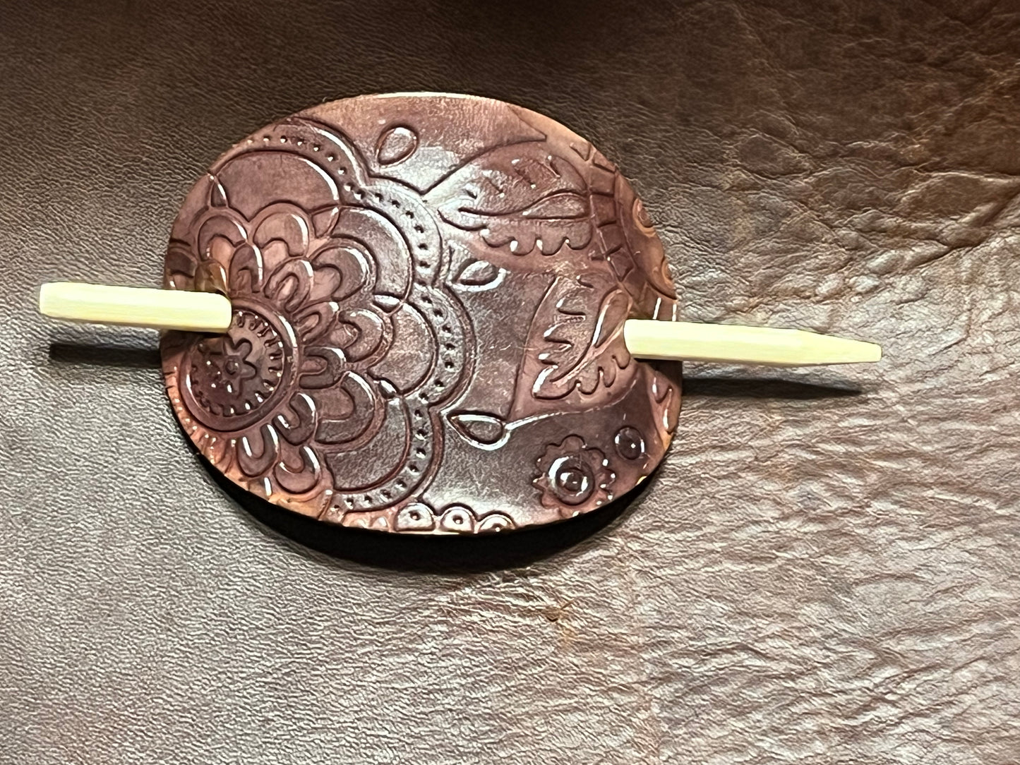 Embossed Hair Stick Barrette