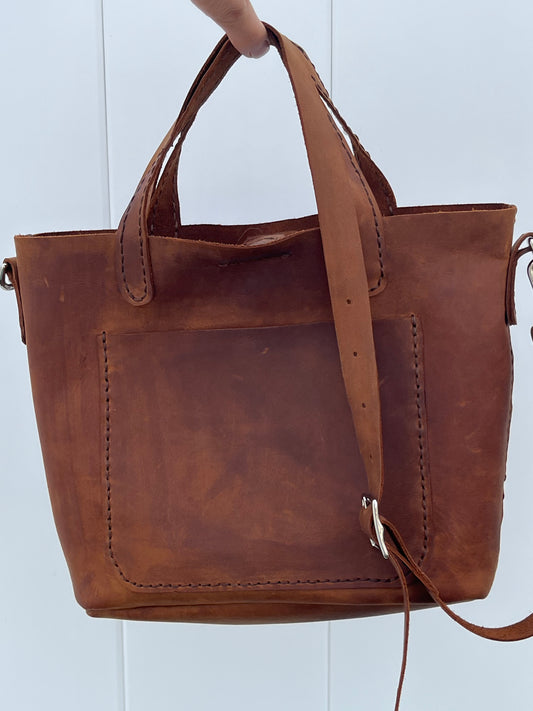 Small Leather Tote Bag