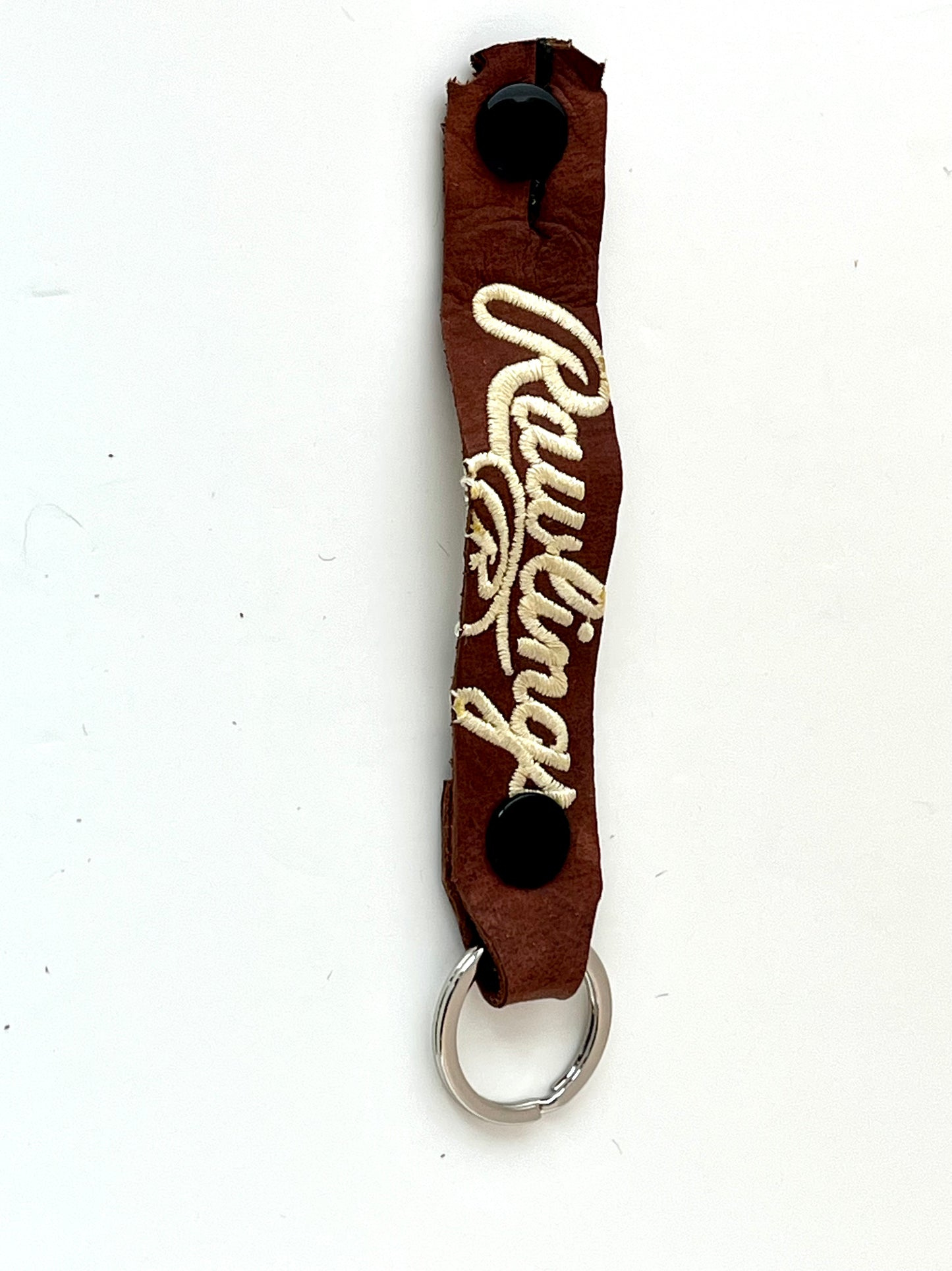 Leather Baseball Glove Belt Strap with Keyring