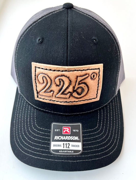 225 degrees - Low and Slow (antiqued) BBQ Trucker Hat